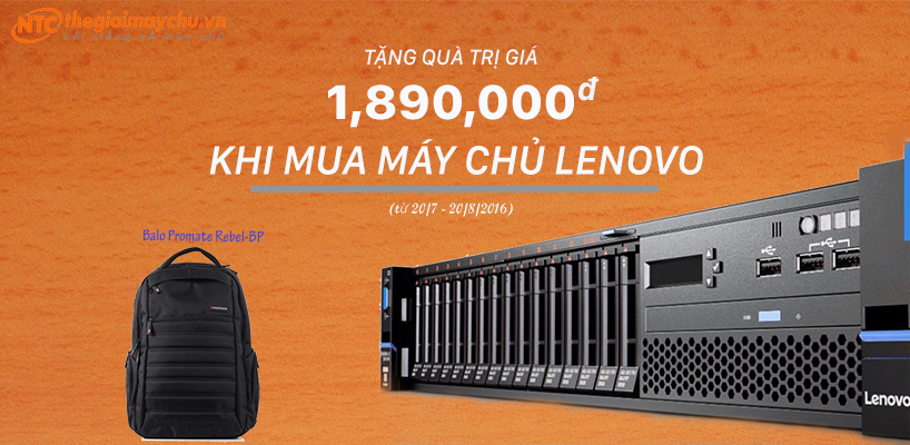 NHẬN NGAY QUÀ TẶNG TRỊ GIÁ 1,890,000 VNĐ KHI MUA MÁY CHỦ LENOVO x3650 M5 Từ Ngày 20/7 đến 20/8/2016